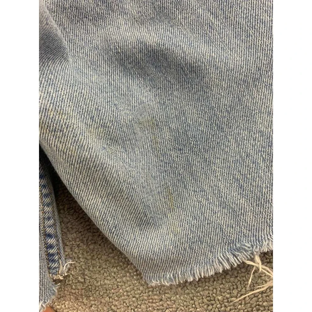 Levi's Wedgie Shorts Women 12L Light Wash High‎ Rise Button Fly DIY Cutoff